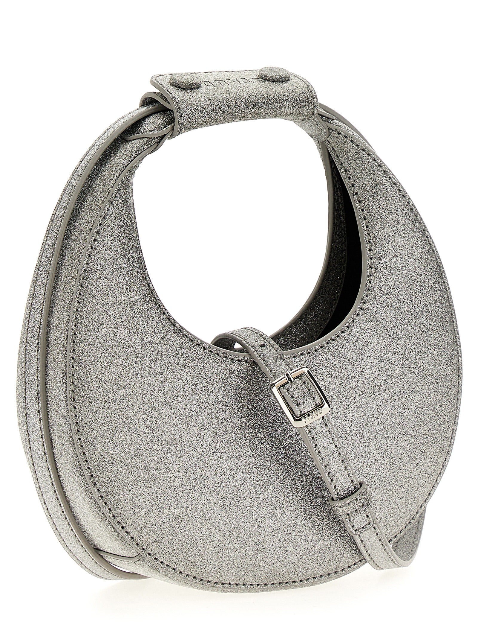 Shop Staud Goodnight Moon Hand Bags Silver