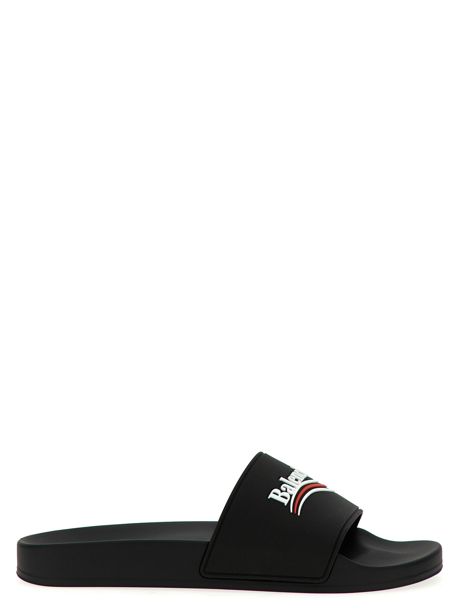 Shop Balenciaga Political Campaign Sandals Black