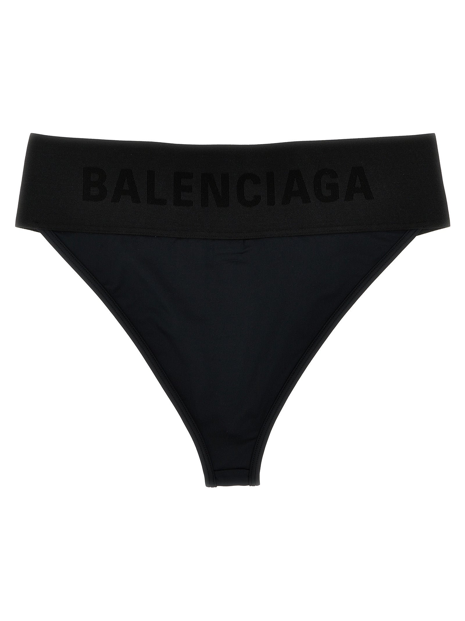 Shop Balenciaga Logo Elastic Briefs Underwear, Body Black