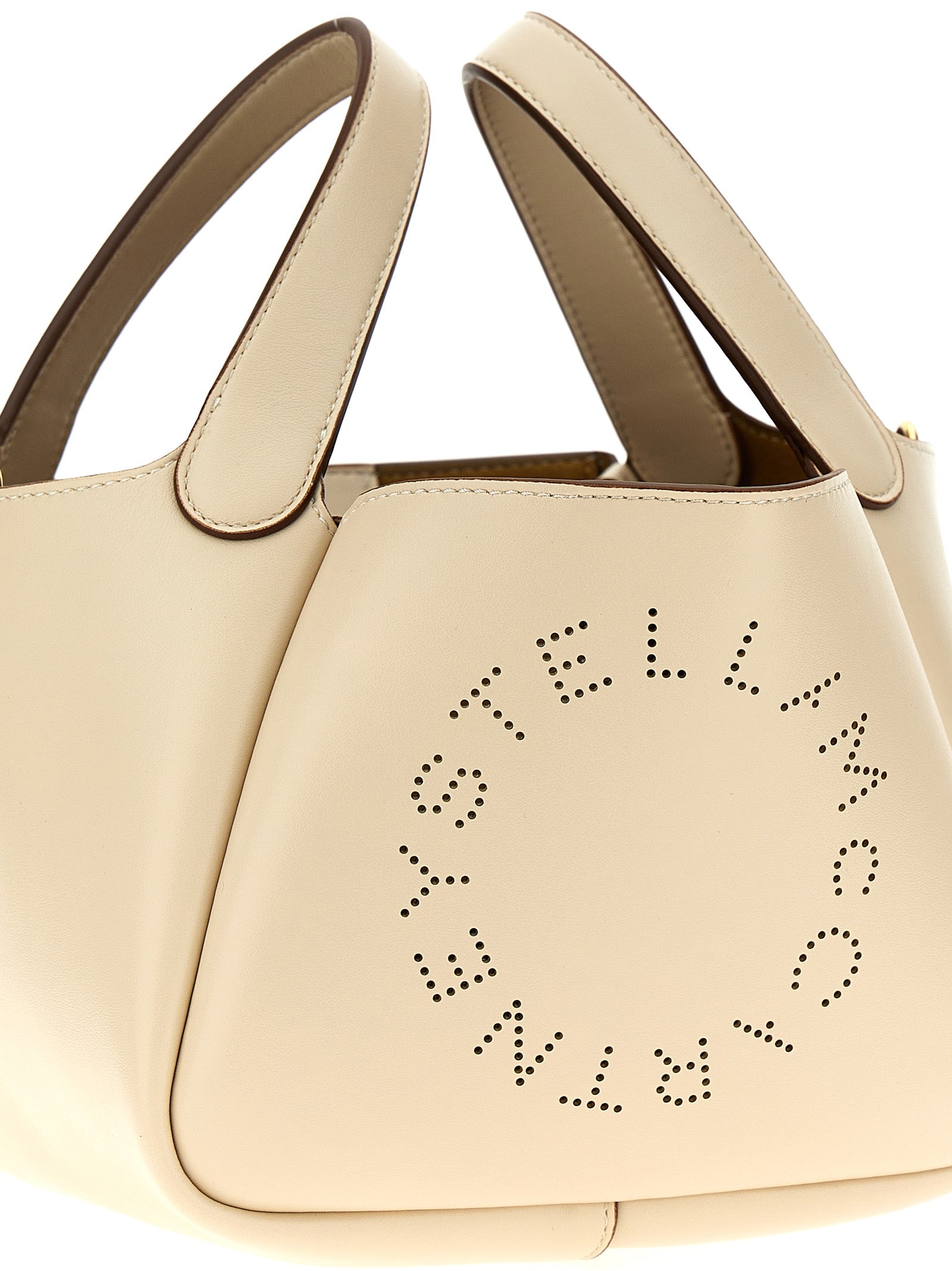 Shop Stella Mccartney Logo Hand Bags White