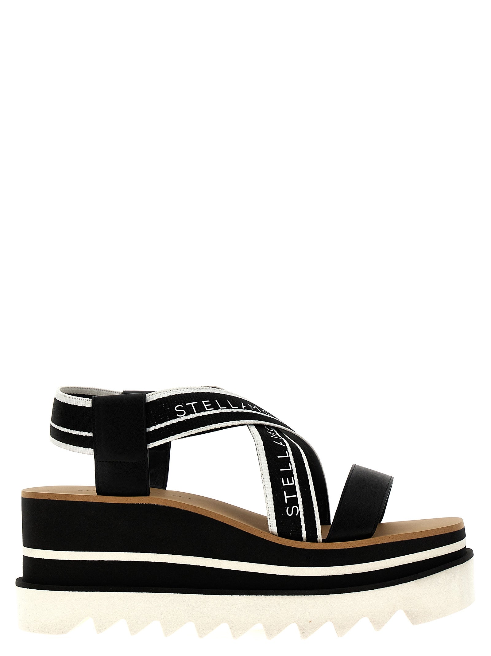 Shop Stella Mccartney Sneak Elyse Sandals White/black