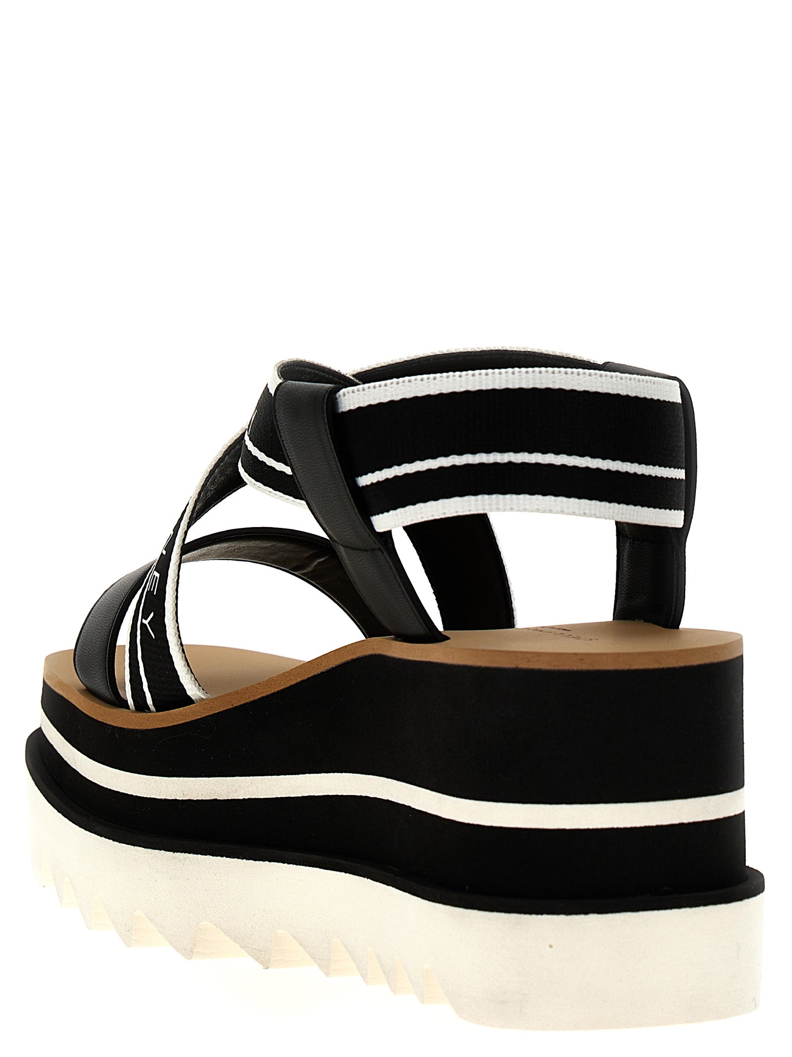 Shop Stella Mccartney Sneak Elyse Sandals White/black