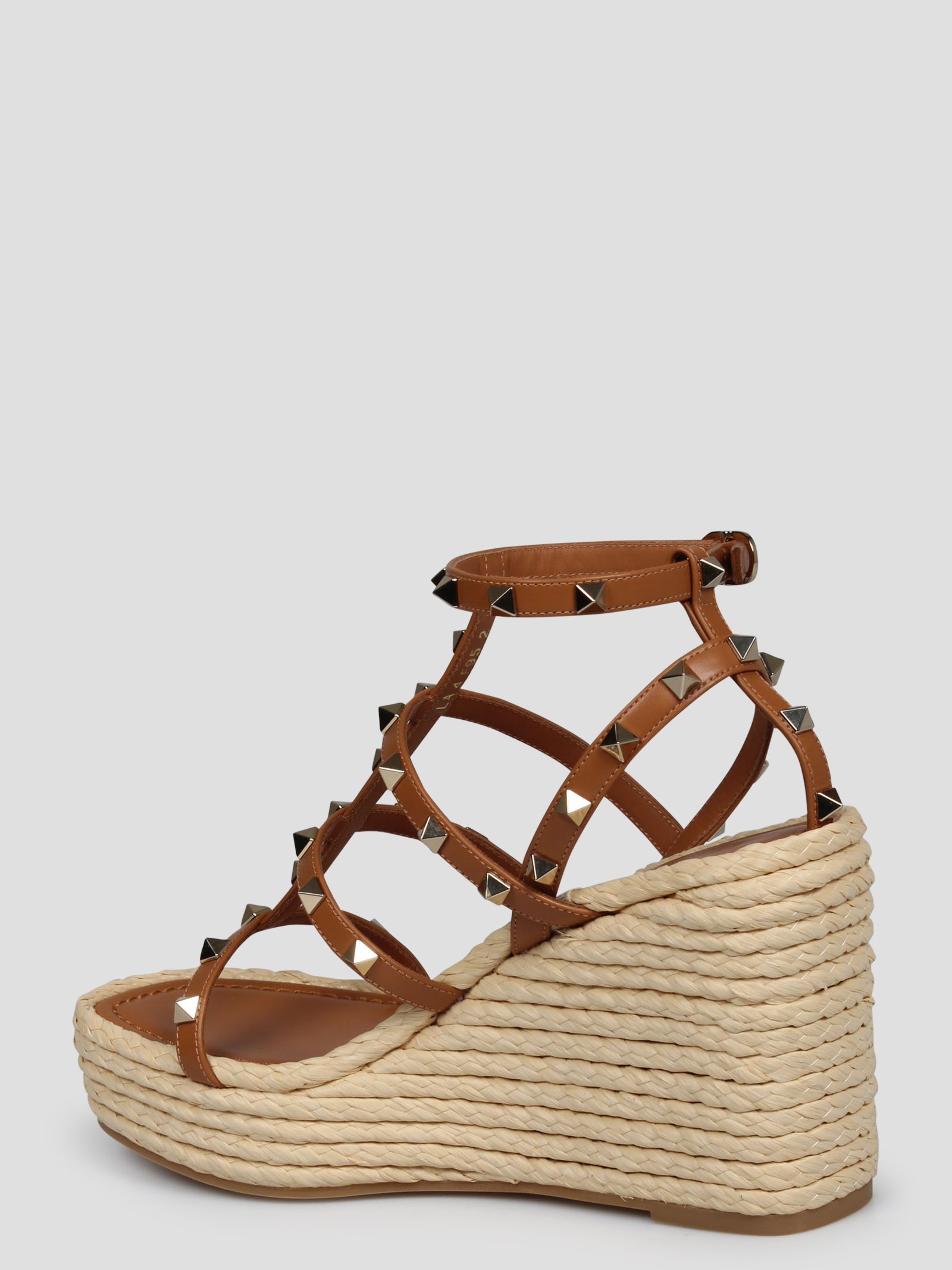 Shop Valentino Rockstud Wedge Sandal