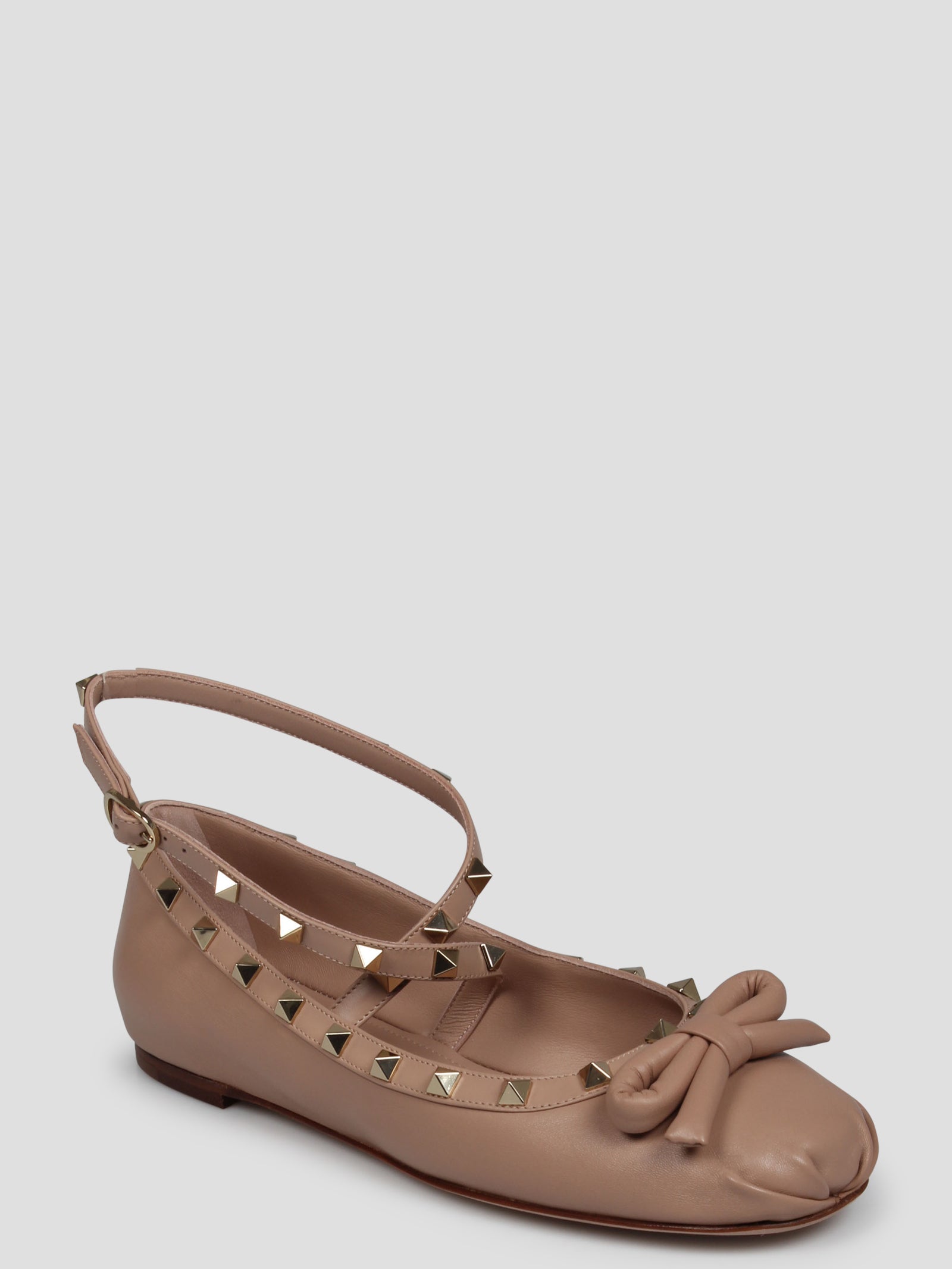 Shop Valentino Rockstud Ballerina