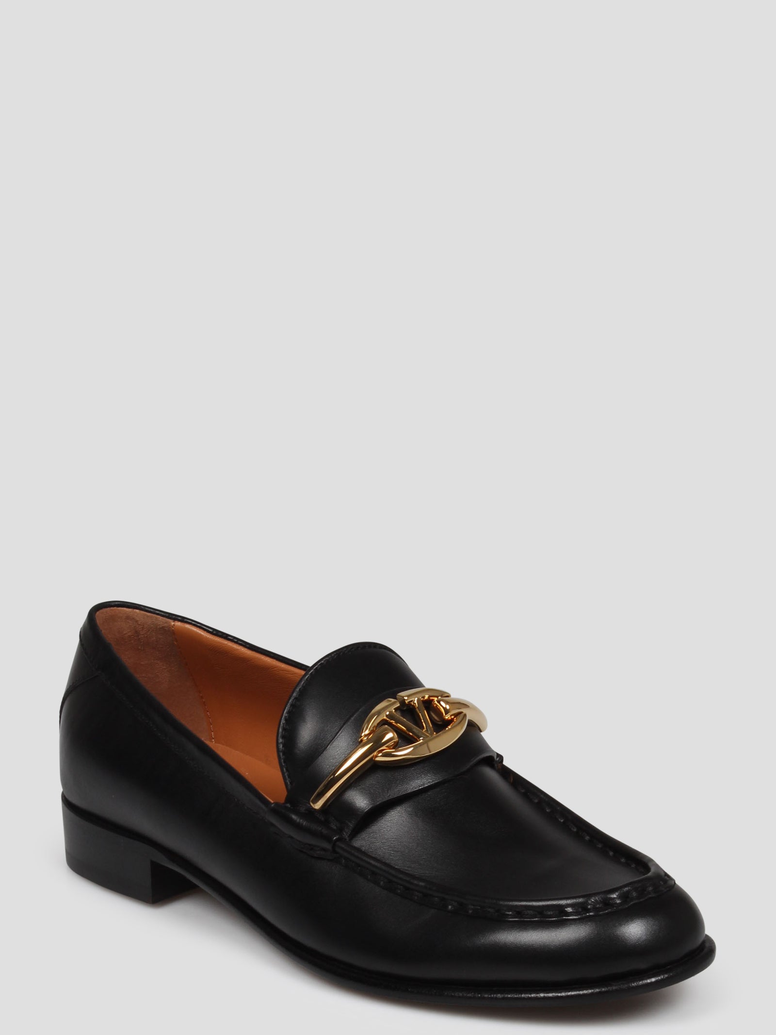 Shop Valentino Vlogo Signature Calfskin Loafer