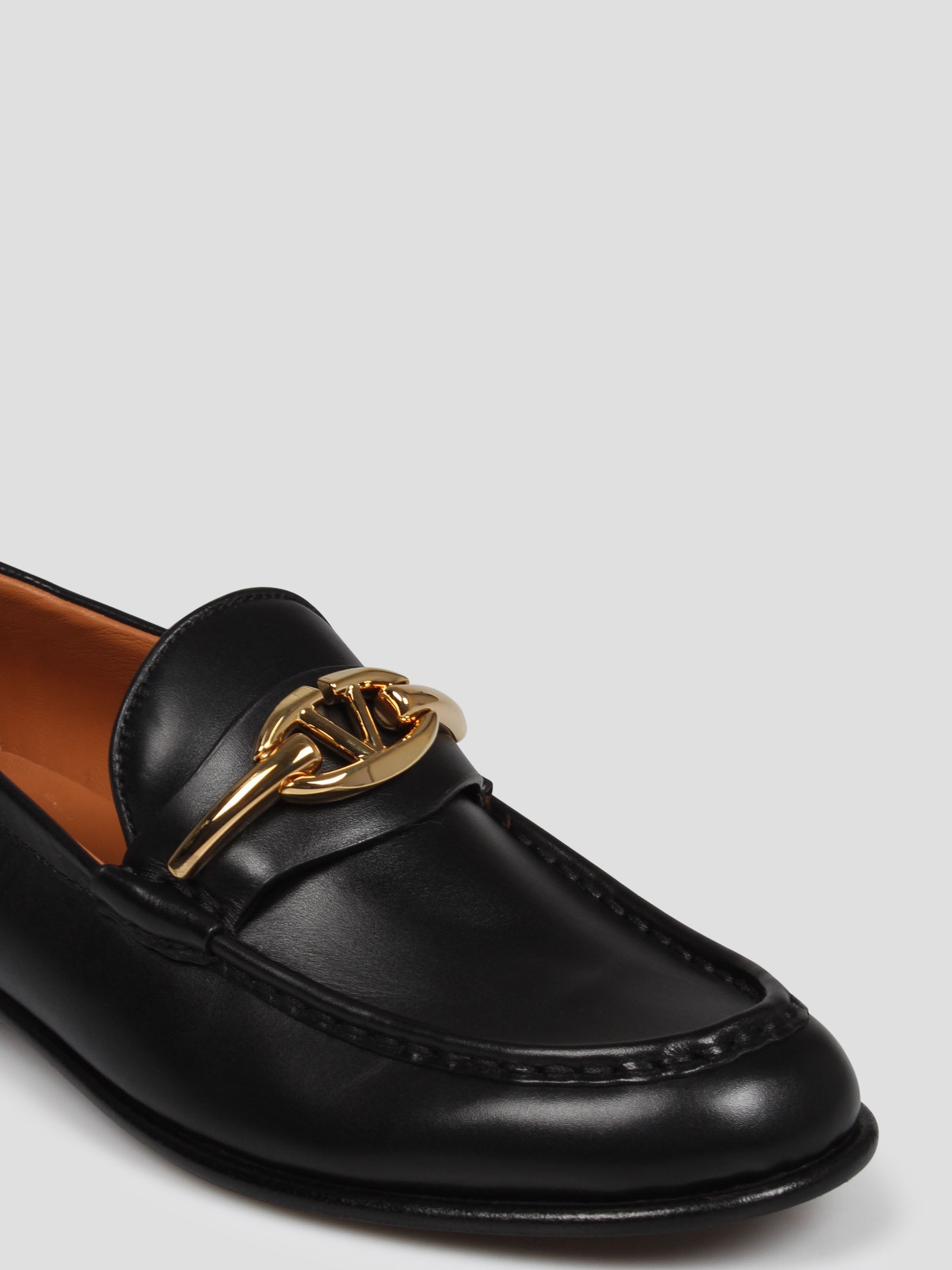 Shop Valentino Vlogo Signature Calfskin Loafer