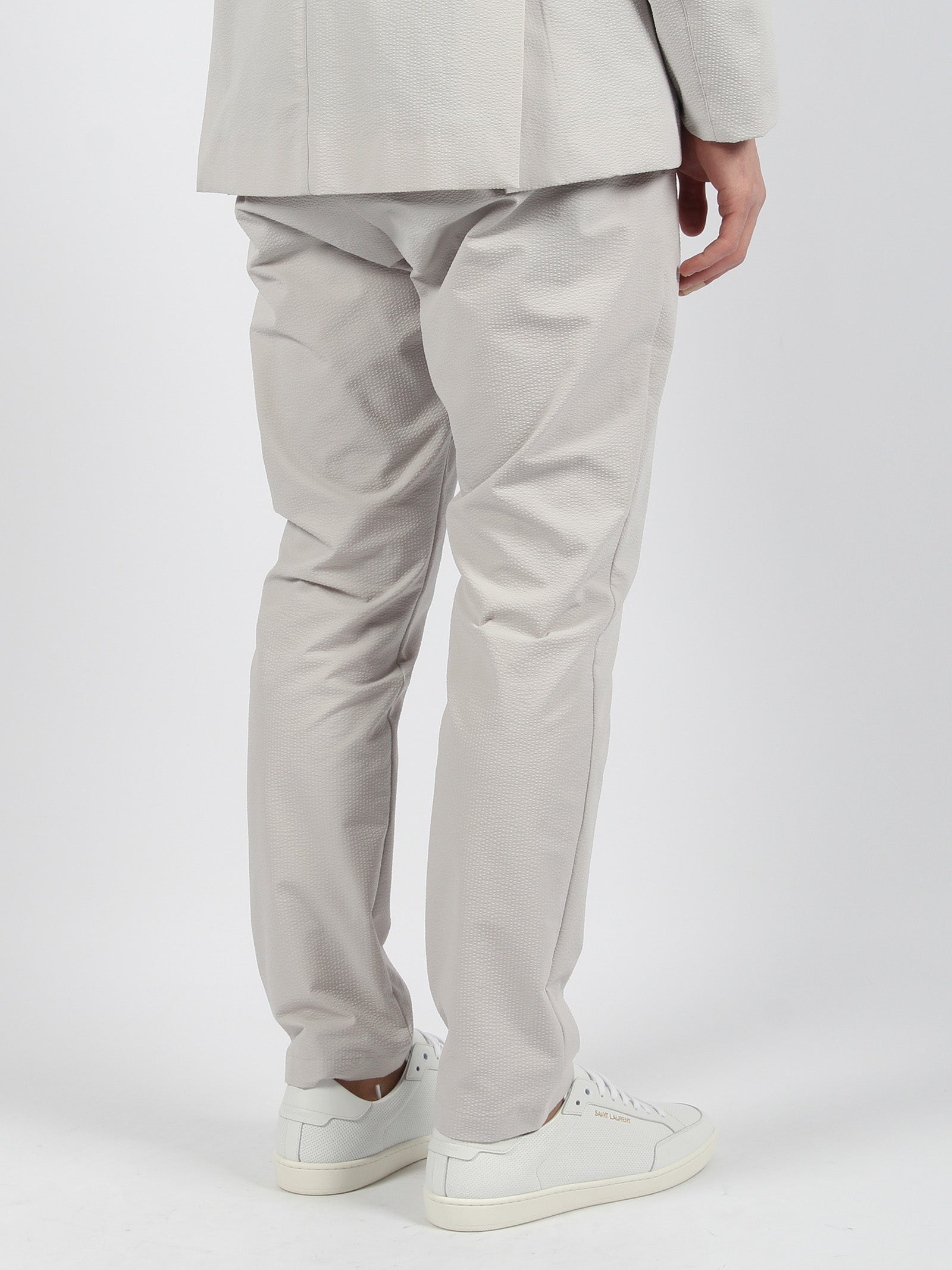 Shop Herno Wavy Touch Laminar Trousers