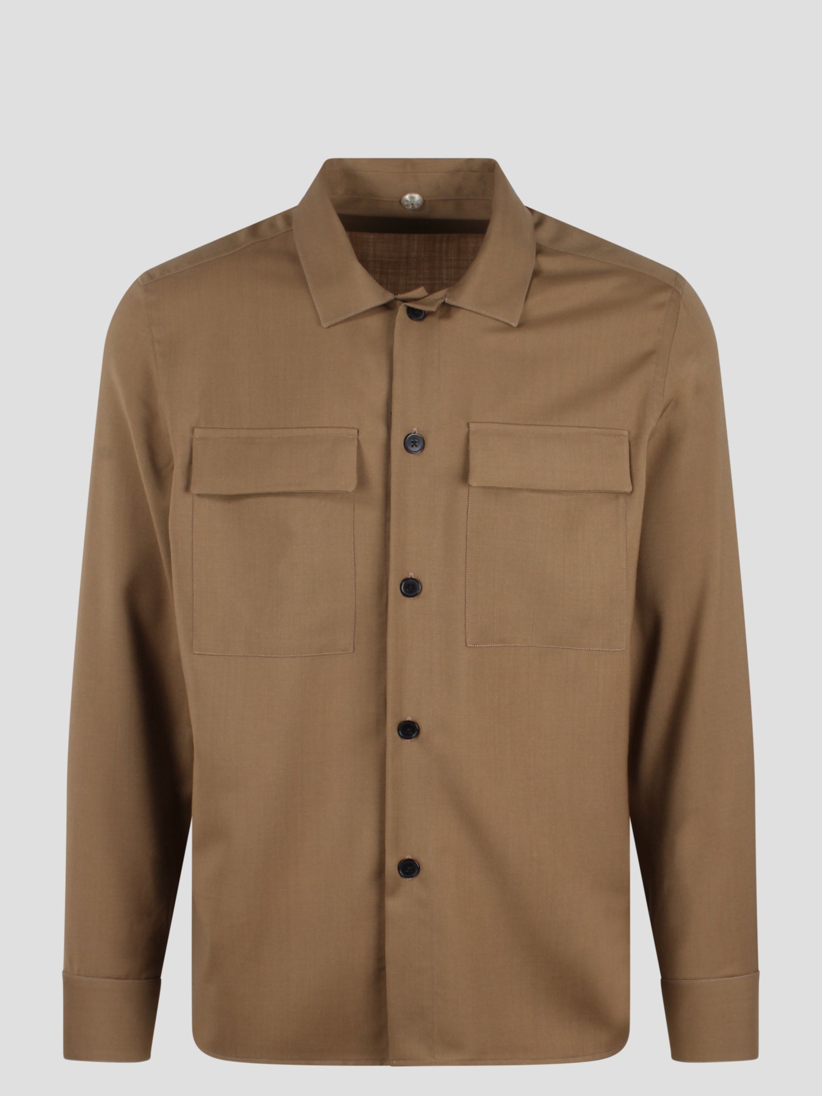 Shop Low Brand Tropical Wool Shirt Jacket