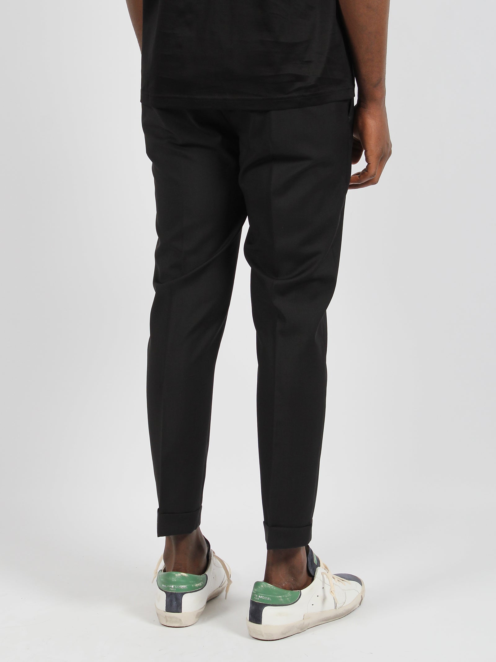 Shop Low Brand Riviera Elastic Tropical Wool Trousers