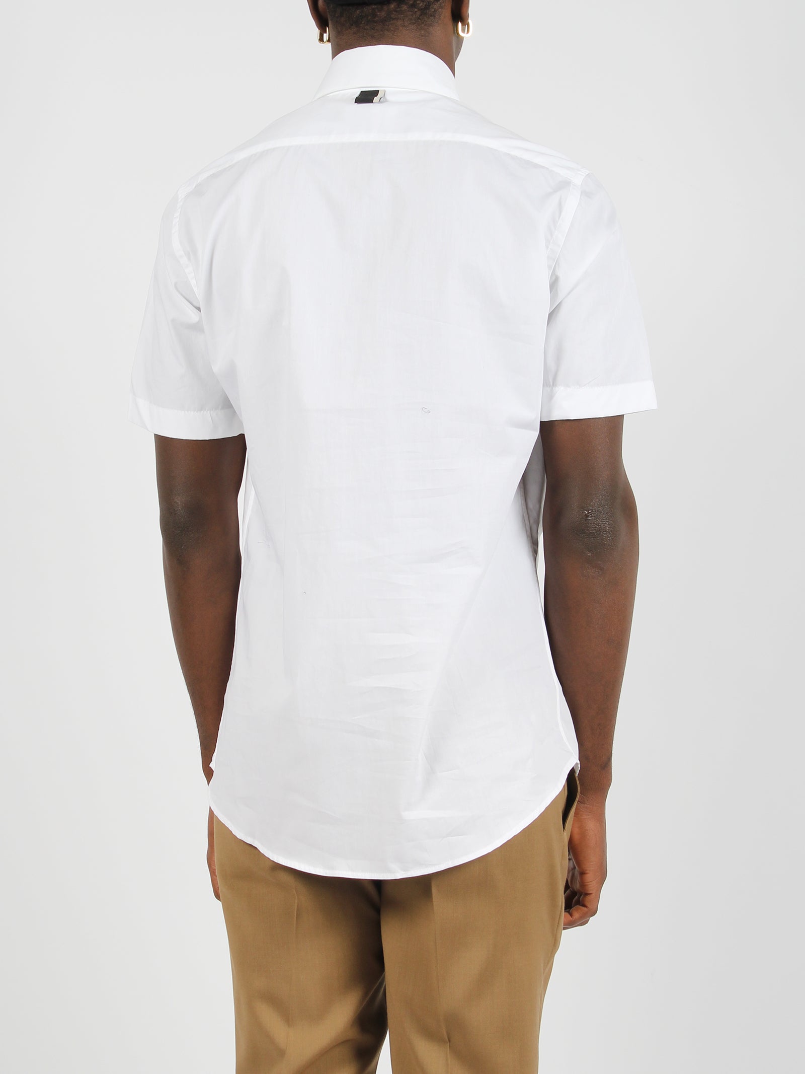 Shop Low Brand Double Pocket Cotton Poplin Shirt