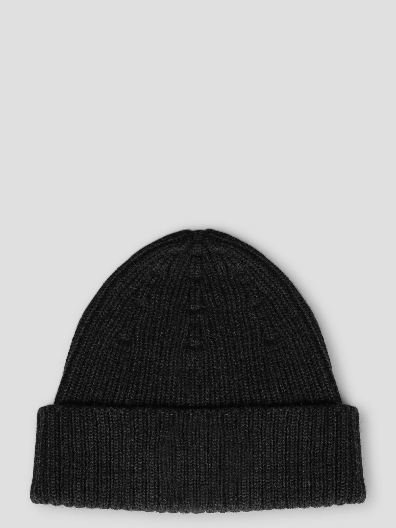 Shop Maison Kitsuné Bold Fox Head Patch Ribbed Beanie