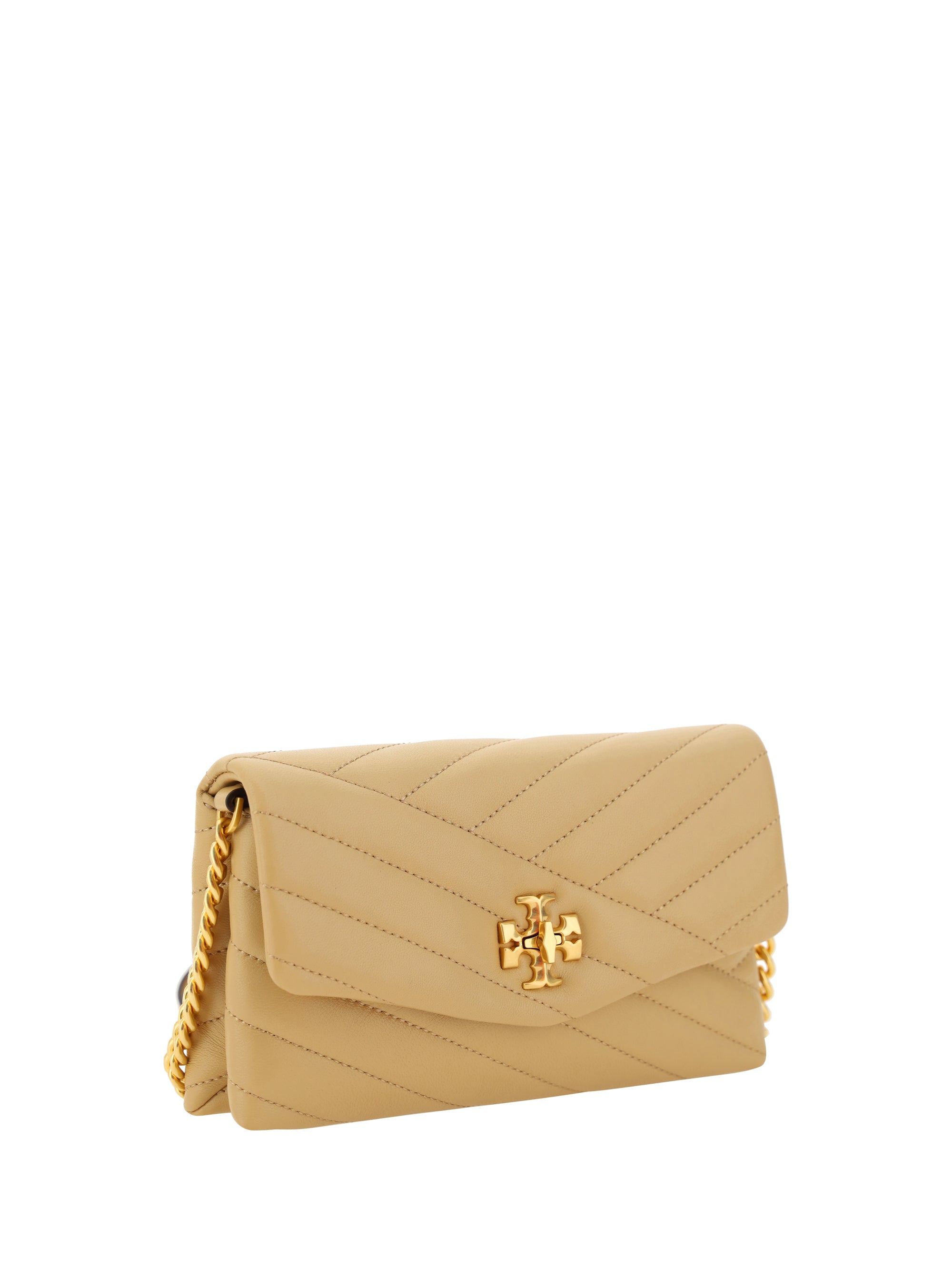 Shop Tory Burch Matelassé Leather Shoulder Bag With Metal Logo