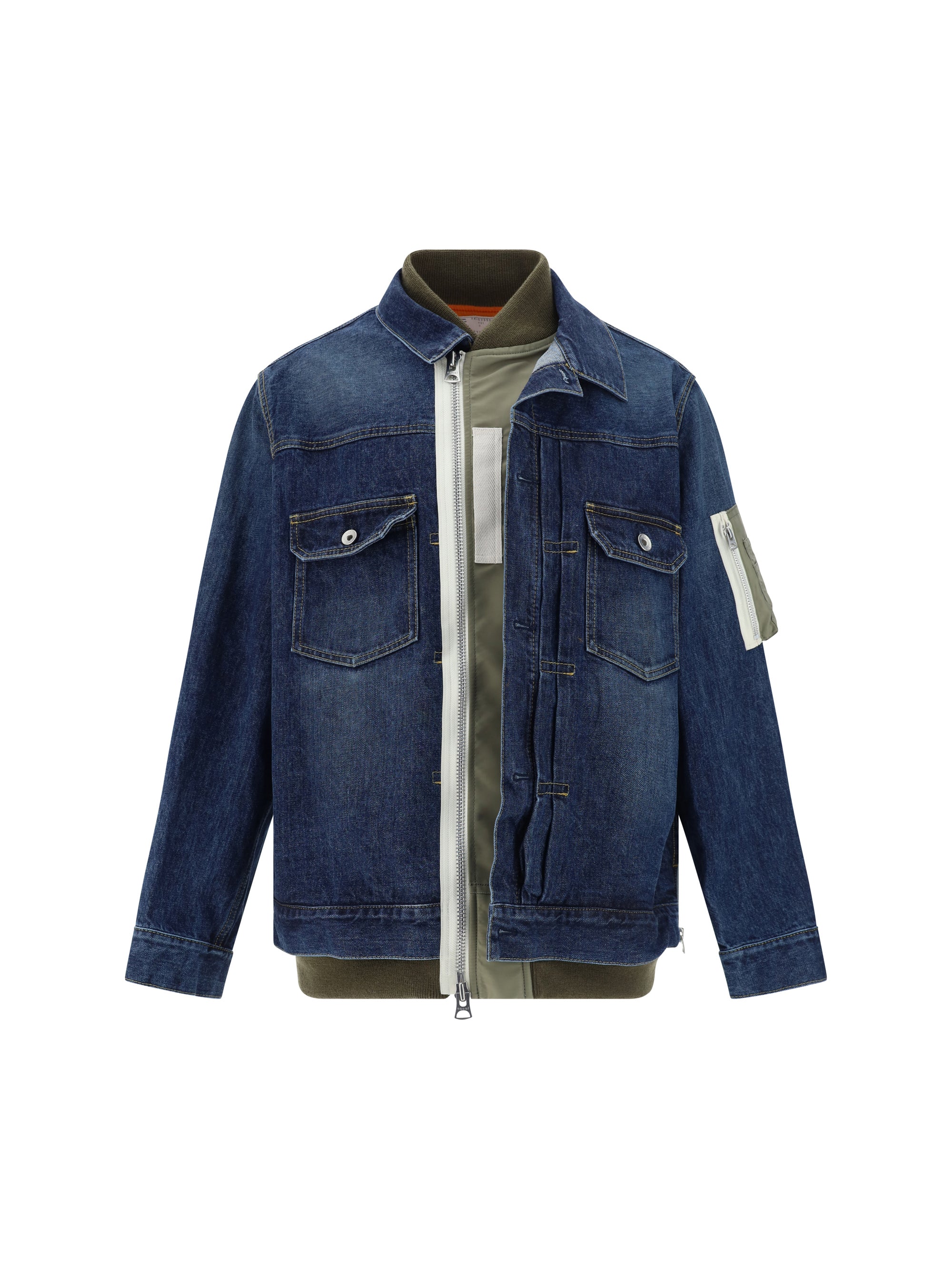 Shop Sacai Denim Blouson