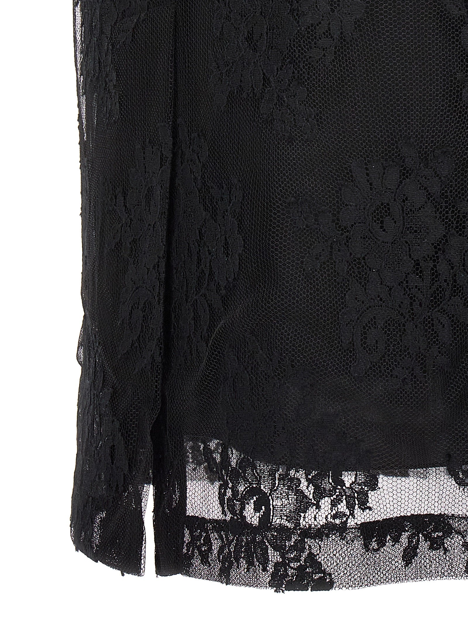 Shop Dolce & Gabbana Lace Sheath Skirt Skirts Black