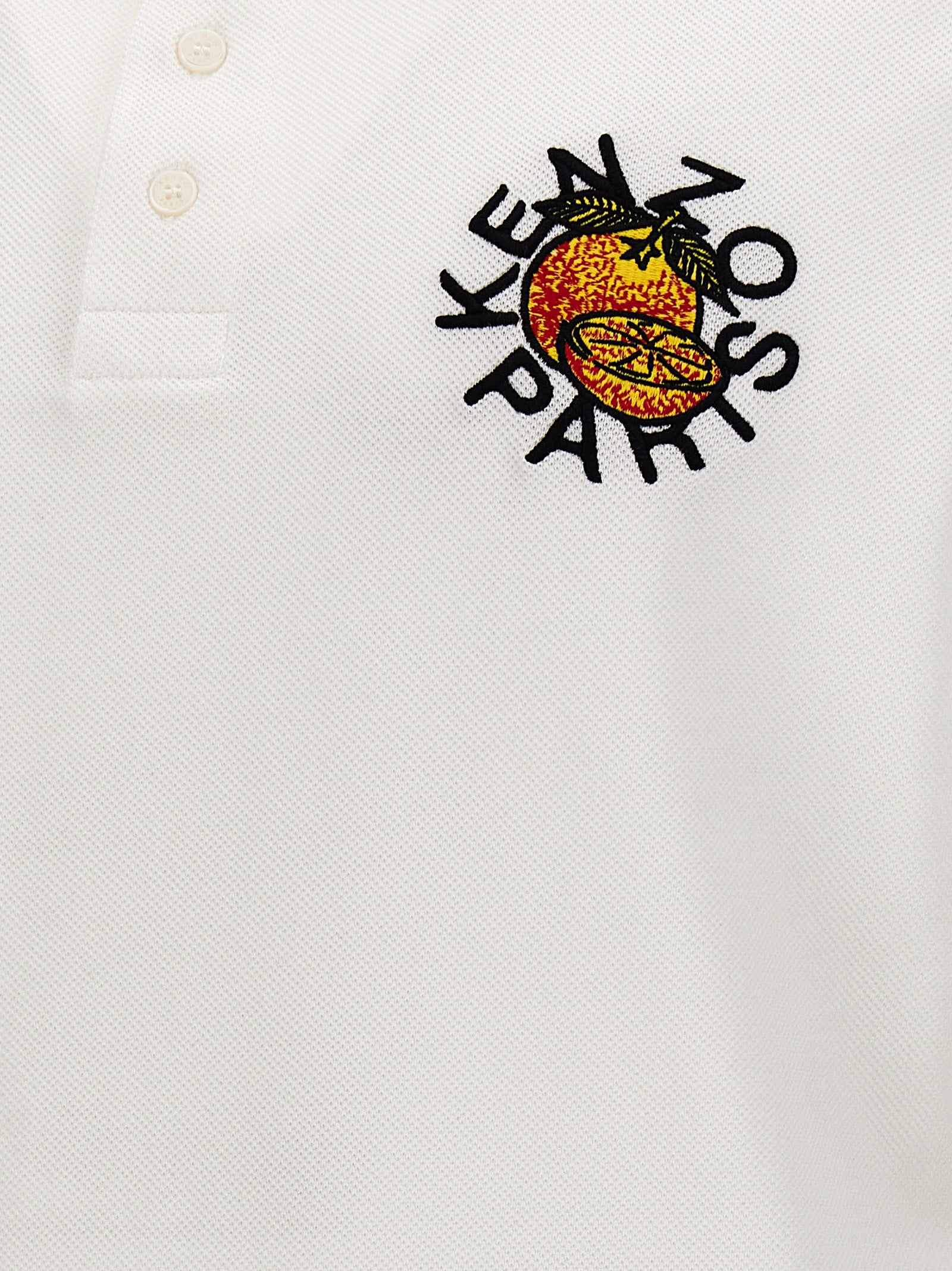 Shop Kenzo Orange Polo White