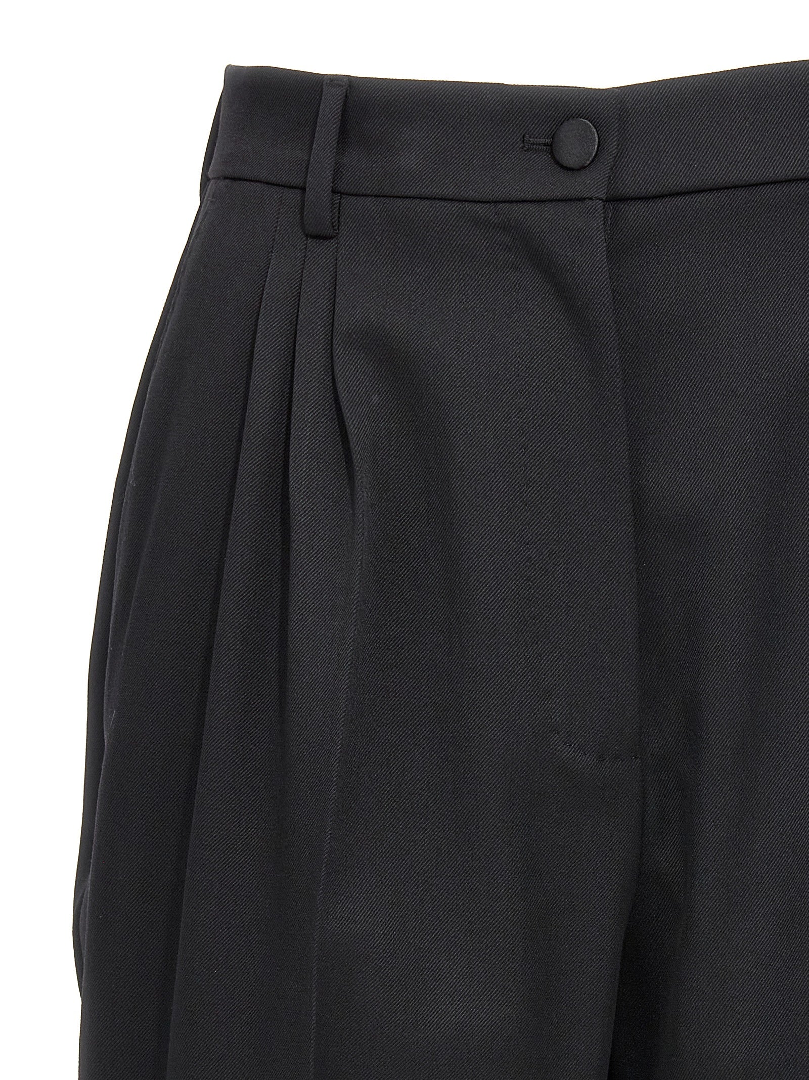 Shop Dolce & Gabbana Gabardine Bermuda Shorts Bermuda, Short Black