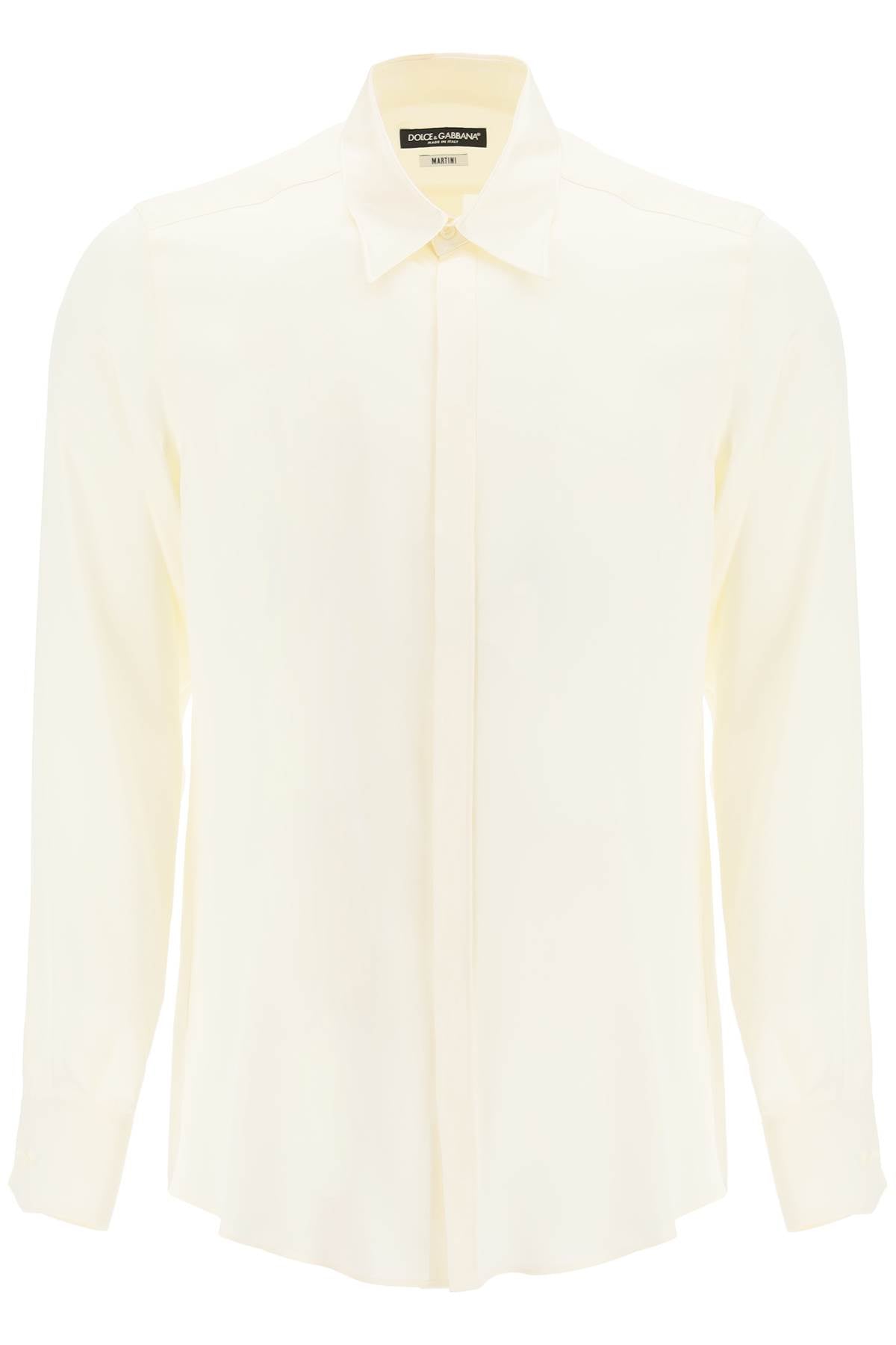 Dolce & Gabbana Silk Shirt in White for Men