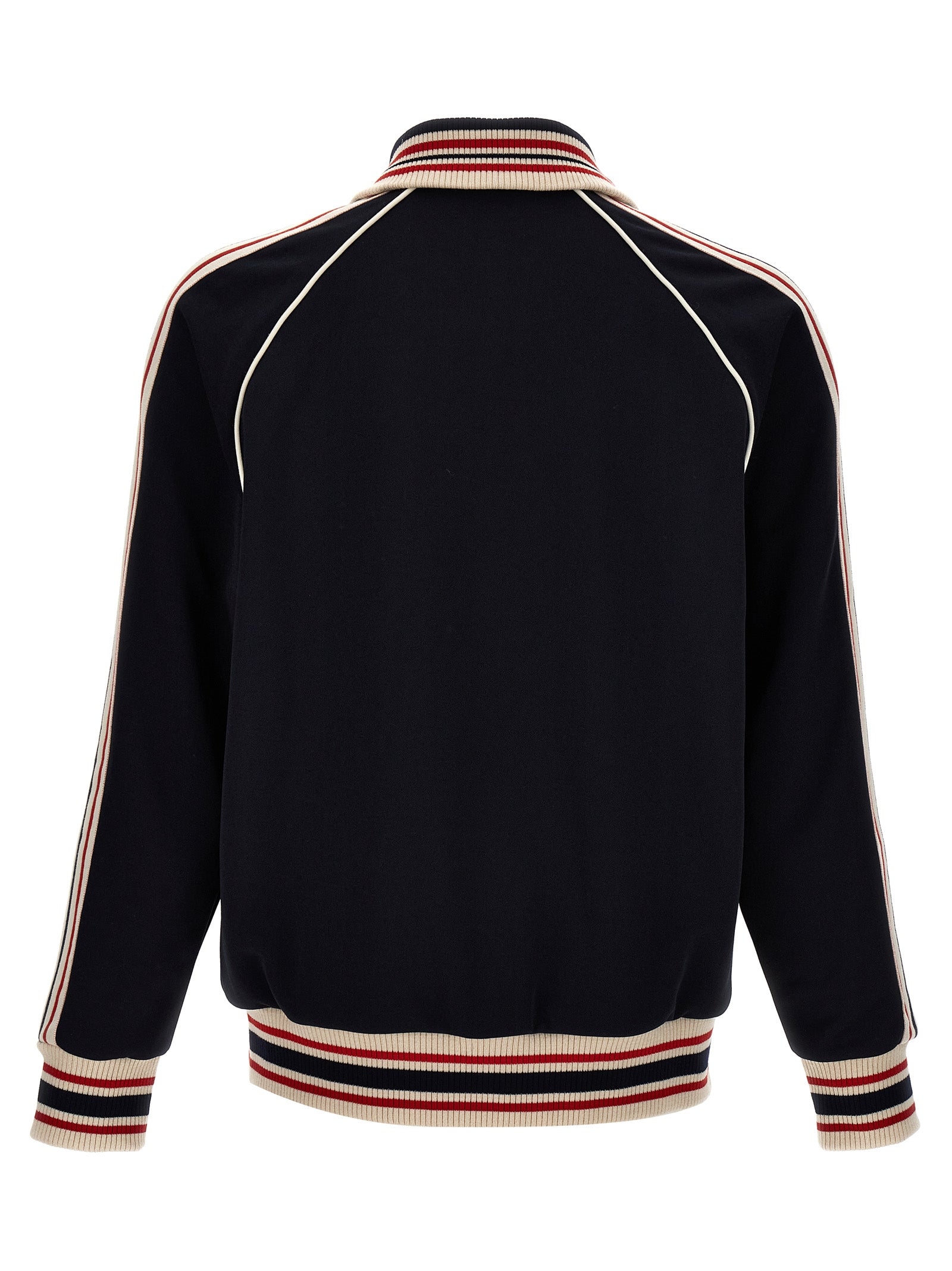 Shop Golden Goose Zipped Track Raglan Sweatshirt Multicolor