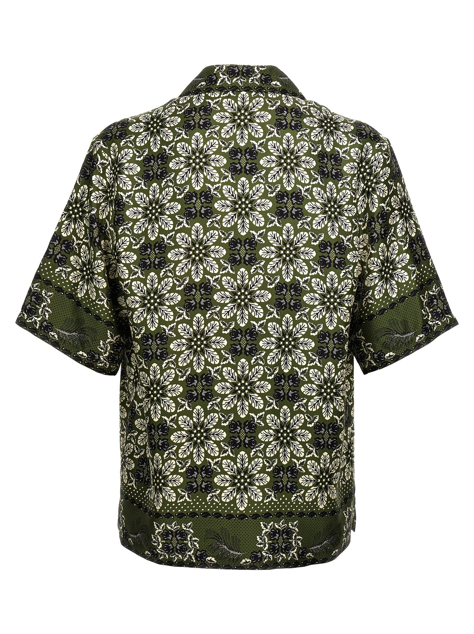 Shop Etro Floral Print Shirt Shirt, Blouse Green