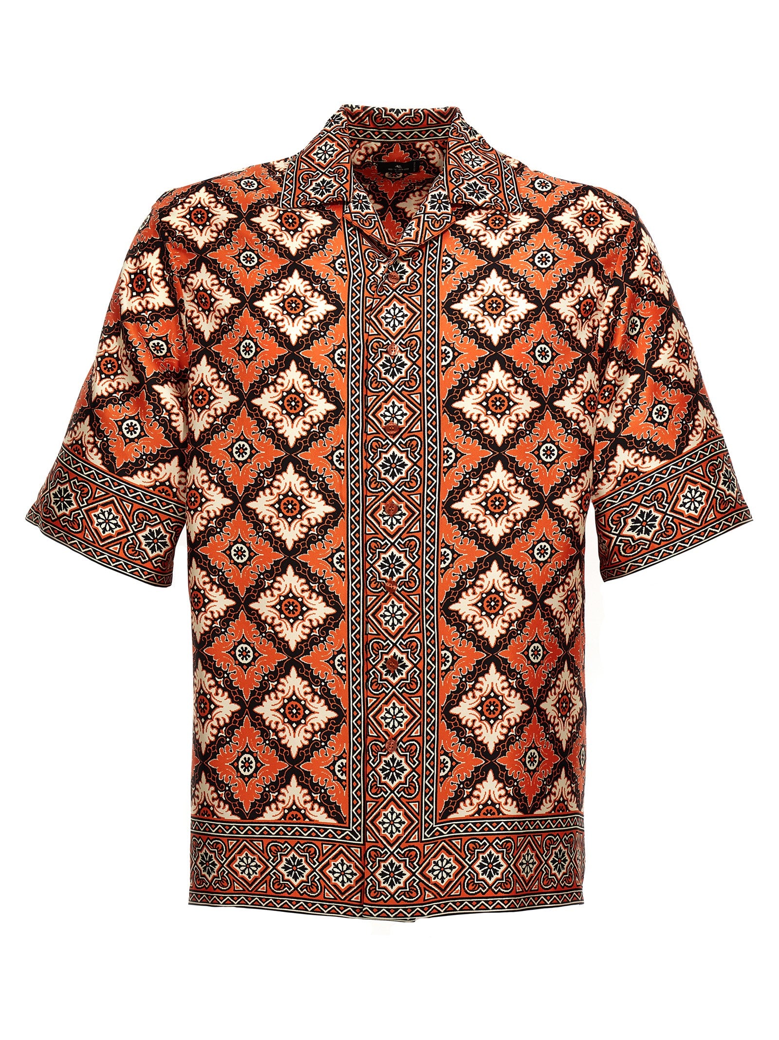 Shop Etro Medaglioni Shirt, Blouse Orange