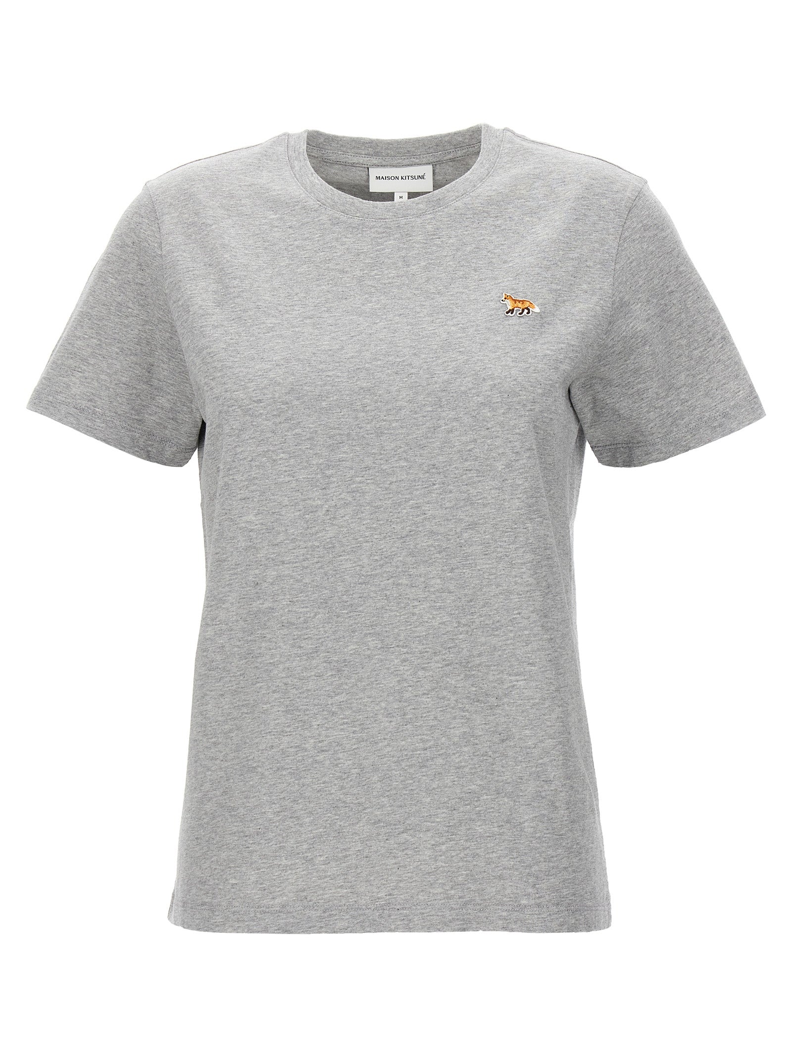 Shop Maison Kitsuné Baby Fox T-shirt Gray