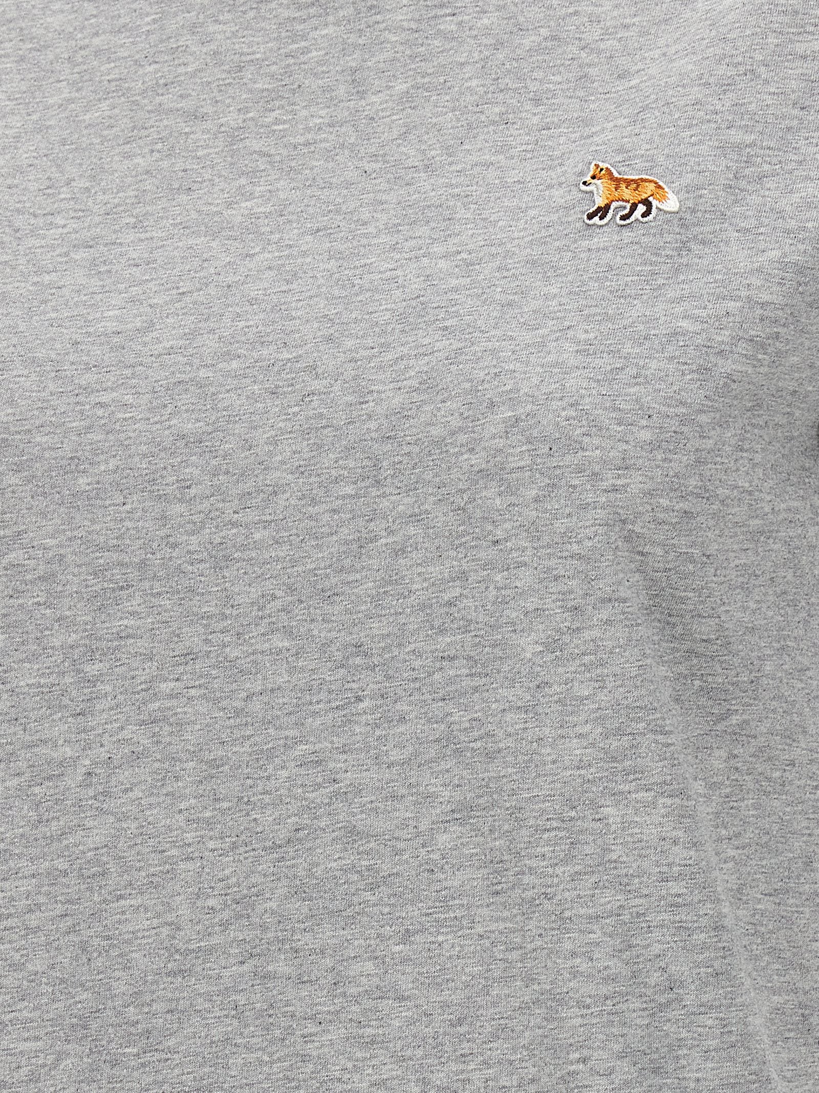 Shop Maison Kitsuné Baby Fox T-shirt Gray