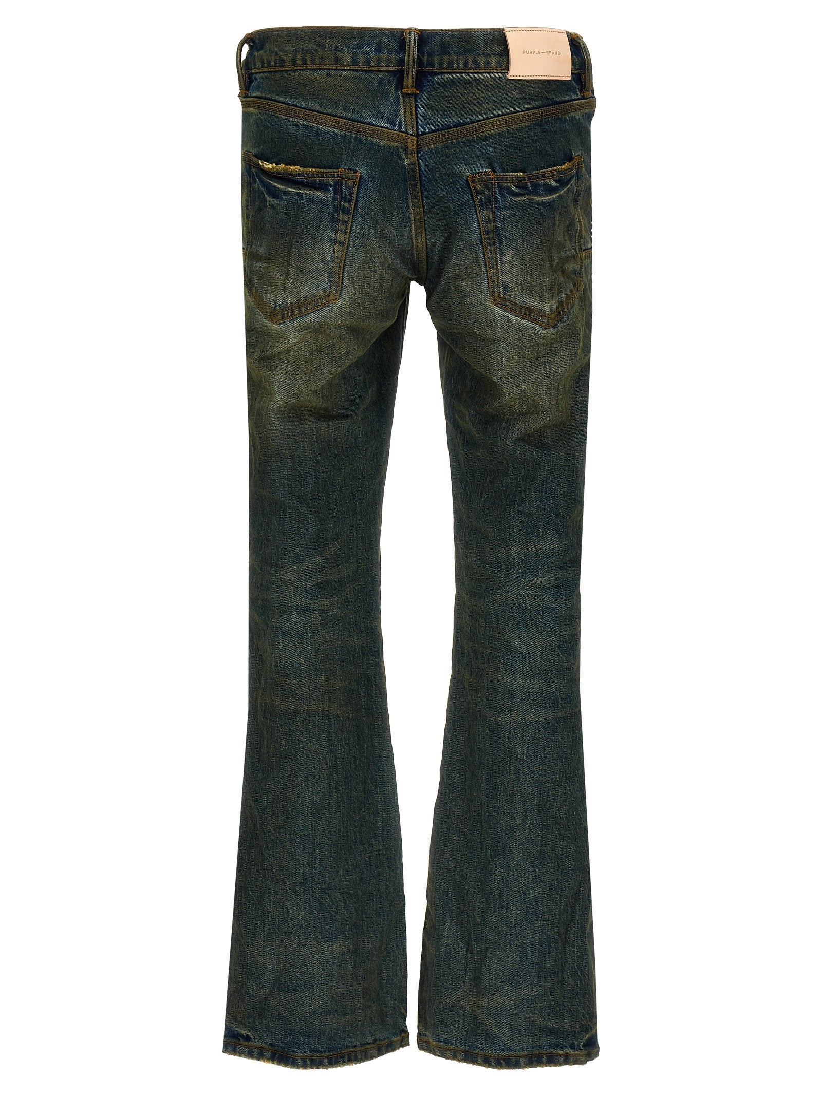 Shop Purple Flared Vintage Afterglow Jeans Blue