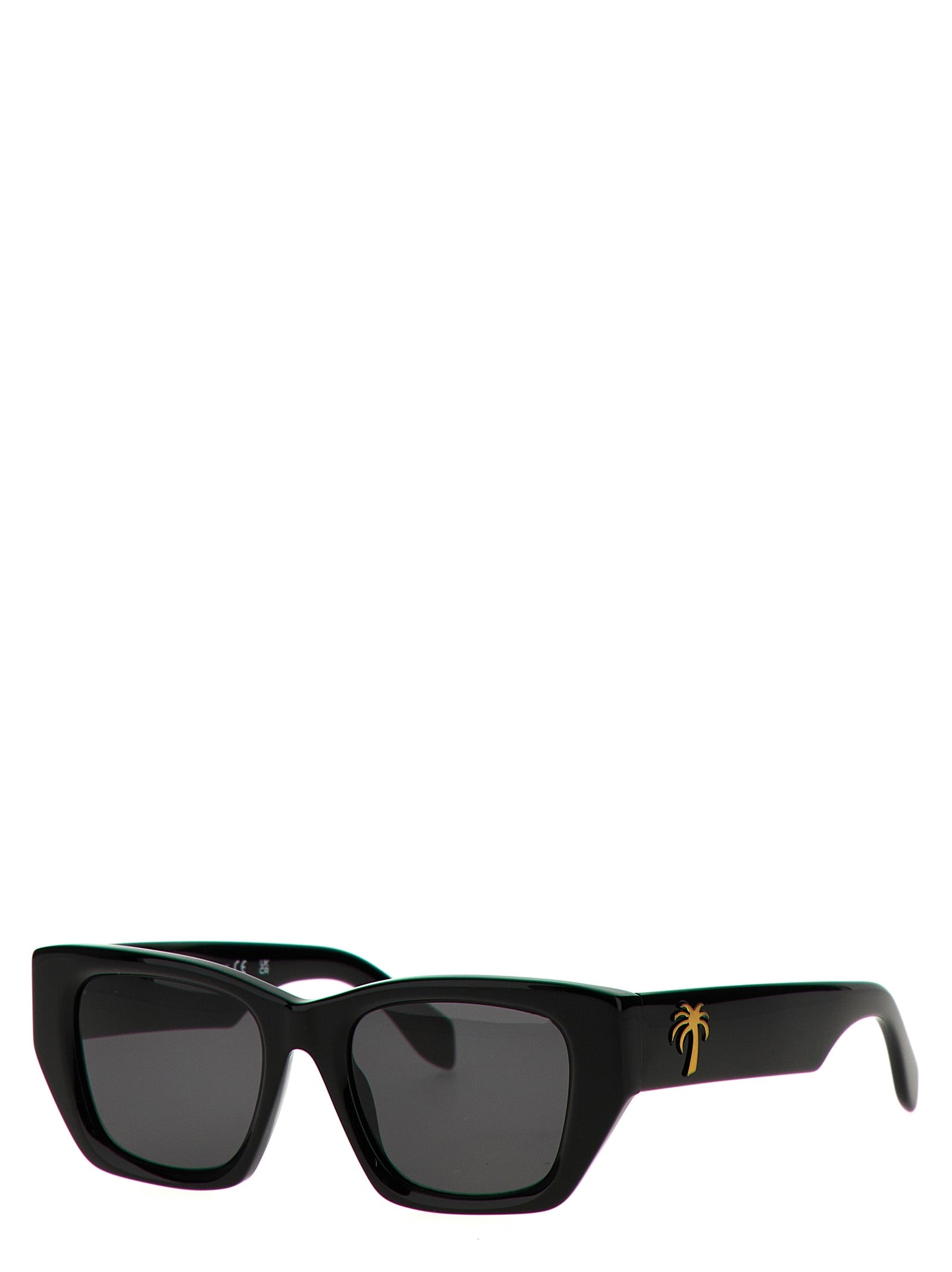 Shop Palm Angels Hinkley Sunglasses Black