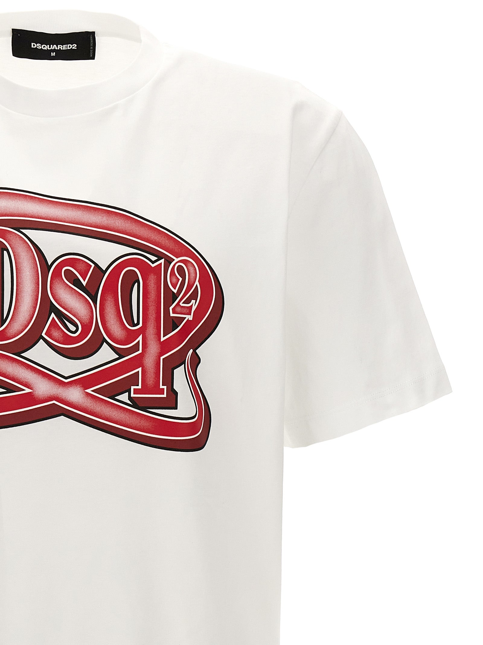 Shop Dsquared2 Logo Print T-shirt White