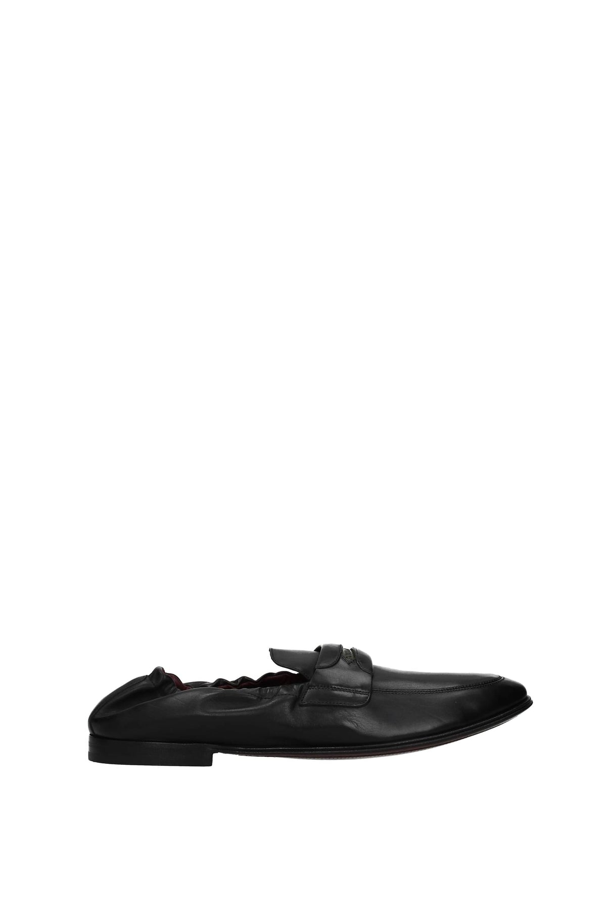 DOLCE & GABBANA LOAFERS ARIOSTO LEATHER BLACK
