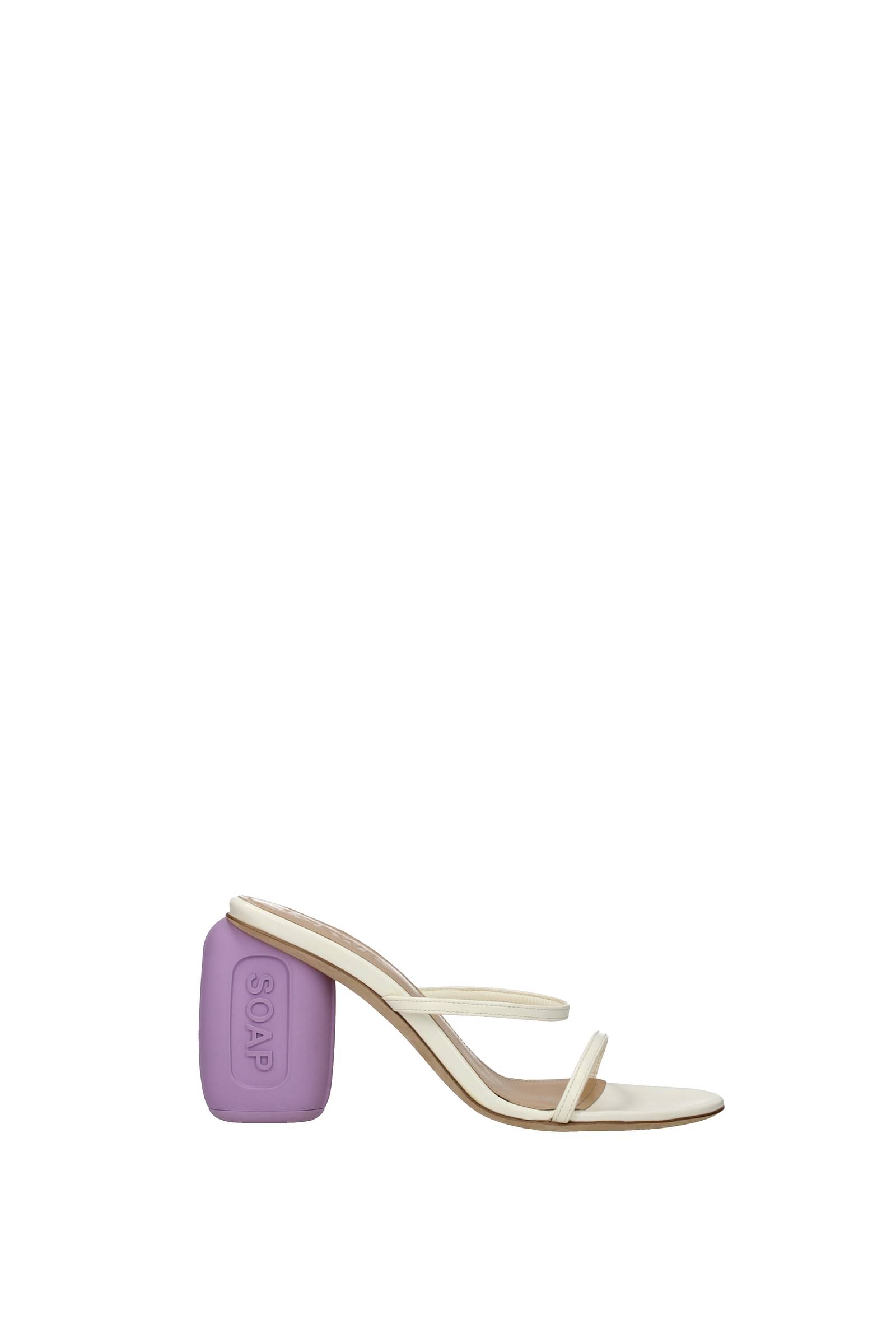 LOEWE SANDALS LEATHER BEIGE