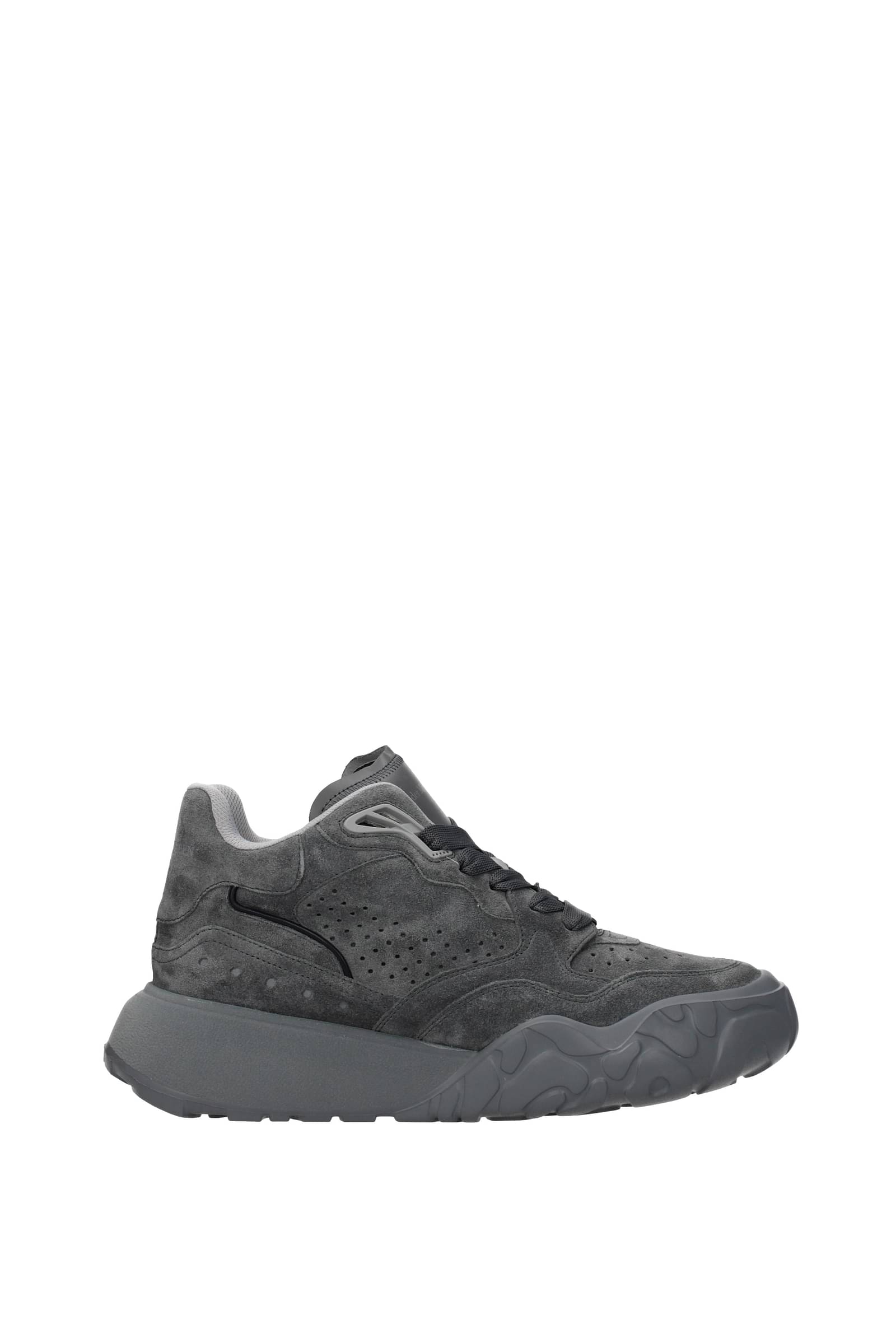Alexander Mcqueen Suede Sneakers In Grey