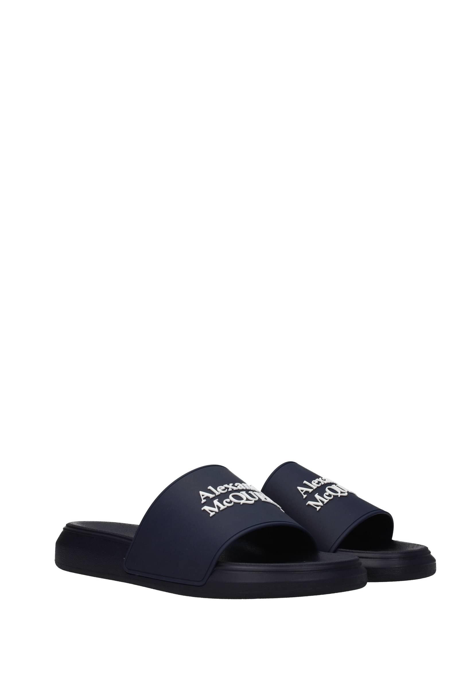 Fluisteren AIDS Geschatte Alexander Mcqueen Slippers And Clogs Rubber Blue | ModeSens