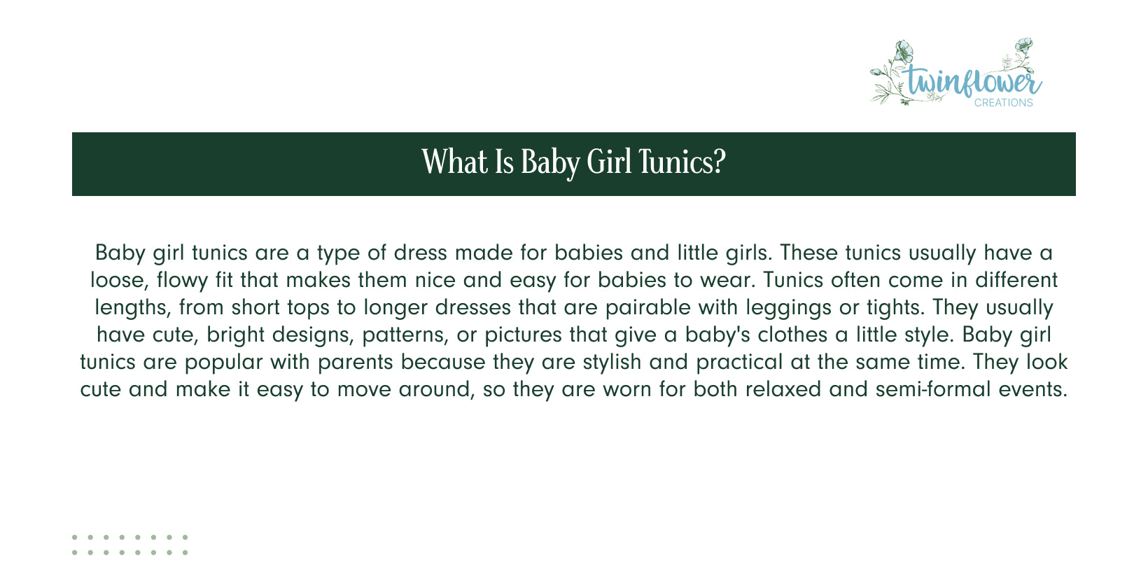 What Is Baby Girl Tunics?