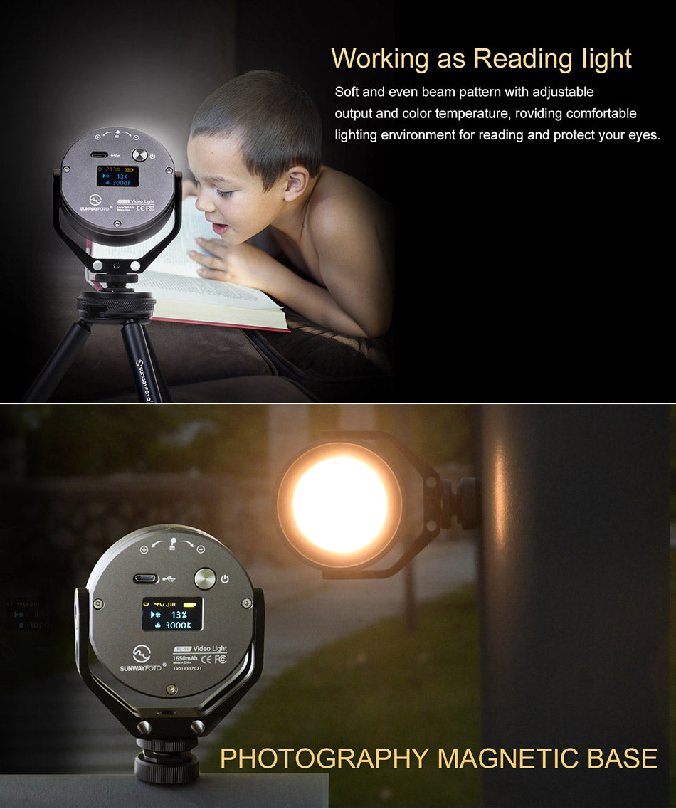 FL-54 LED Video Light for DSLR Video Photography,Bicolor Camping Light
