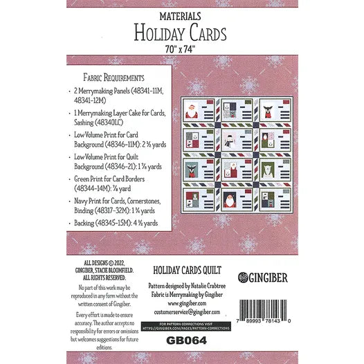 Merrymaking Holiday Cards Quilt Kit