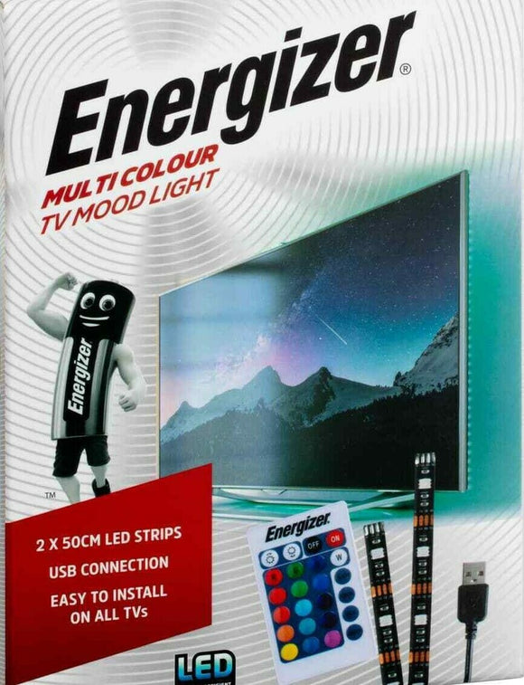 energizer usb multi colour tv mood light