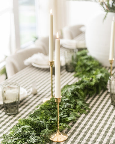 greenery on tablescape