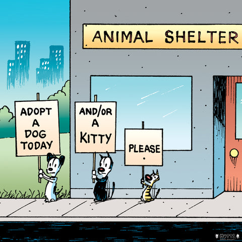Adopt Today, Please MUTTS Print