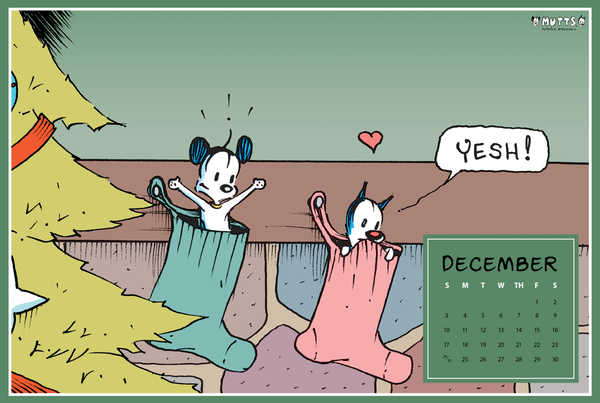 MUTTS December 2023 Digital Wallpaper Download for Desktop