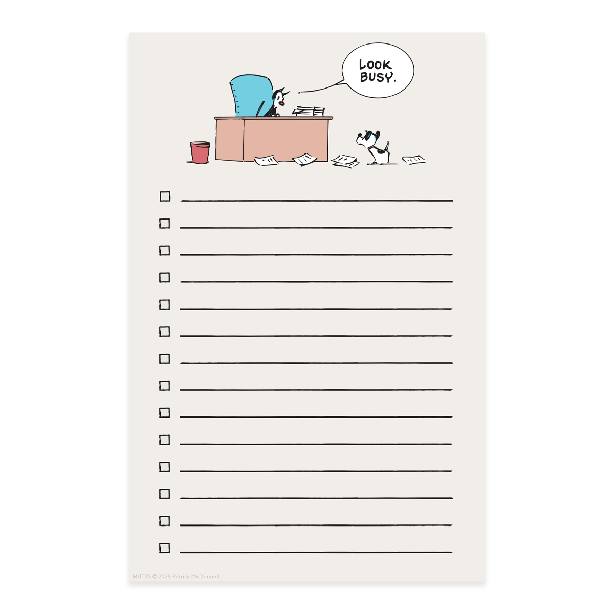 'Look Busy' To-Do List Notepad