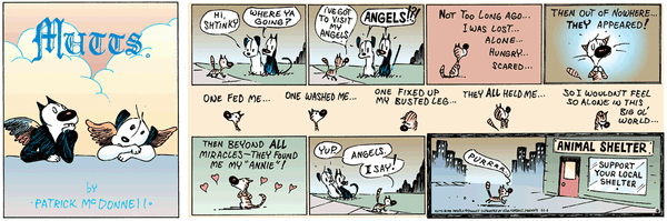 Animal Angel MUTTS Comic Strip
