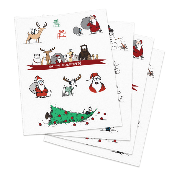welvaart Korst Veroveraar Merry MUTTS' Holiday Sticker Pack