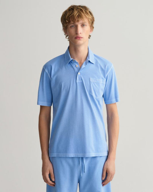 Gant Apparel SS RUGGER D2. SUNFADED Mens 433/EVENING BLUE JERSEY