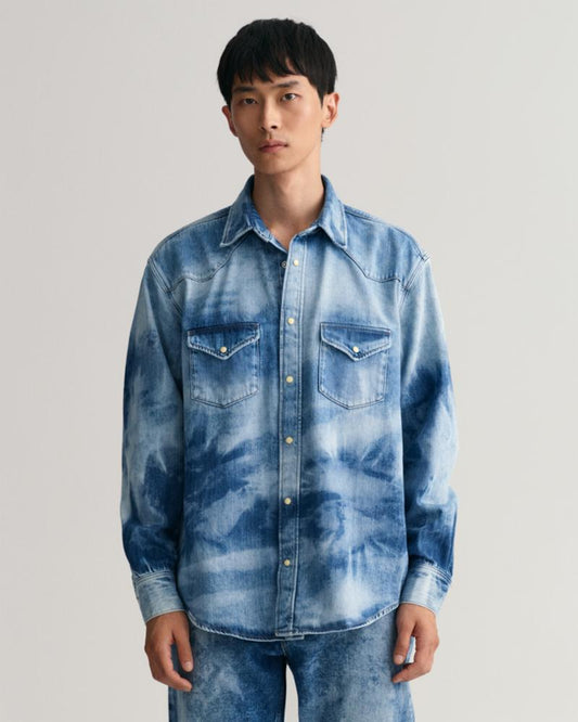 Mens heavy sales denim shirt