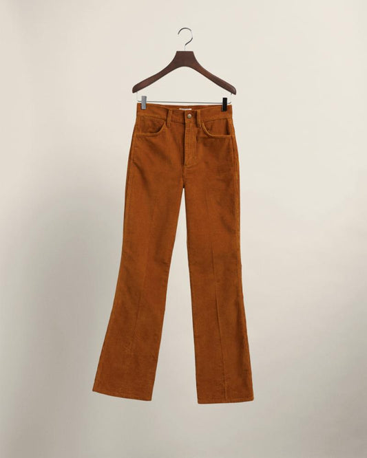 Slim Fit Flared Slacks - GANT