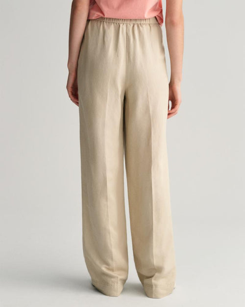 Linen Viscose Pull-On Pants