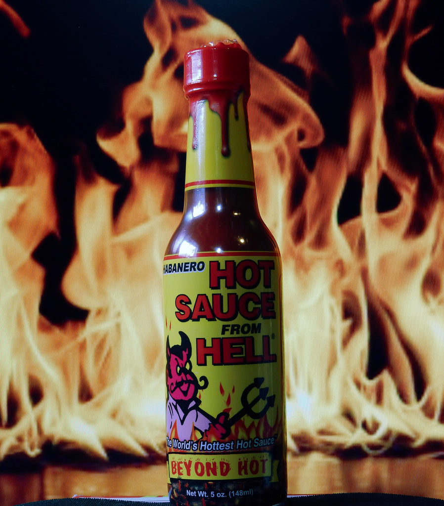 Habanero Hot Sauce From Hell The Flaming Hoop Chilies 