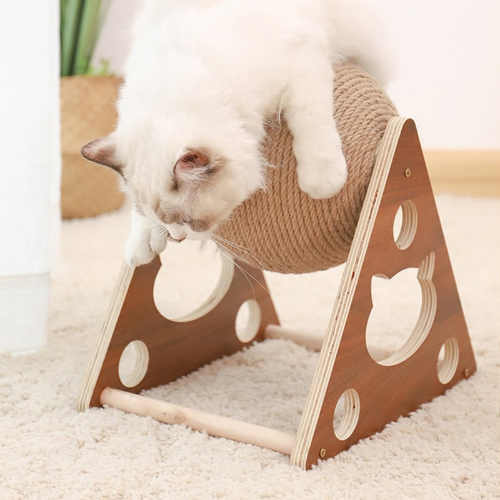 Deinlieblingstier Borusu | lustiges Katzen-Spielzeug & Kratzbaum - für Nagelpflege, langlebig, schont Möbel