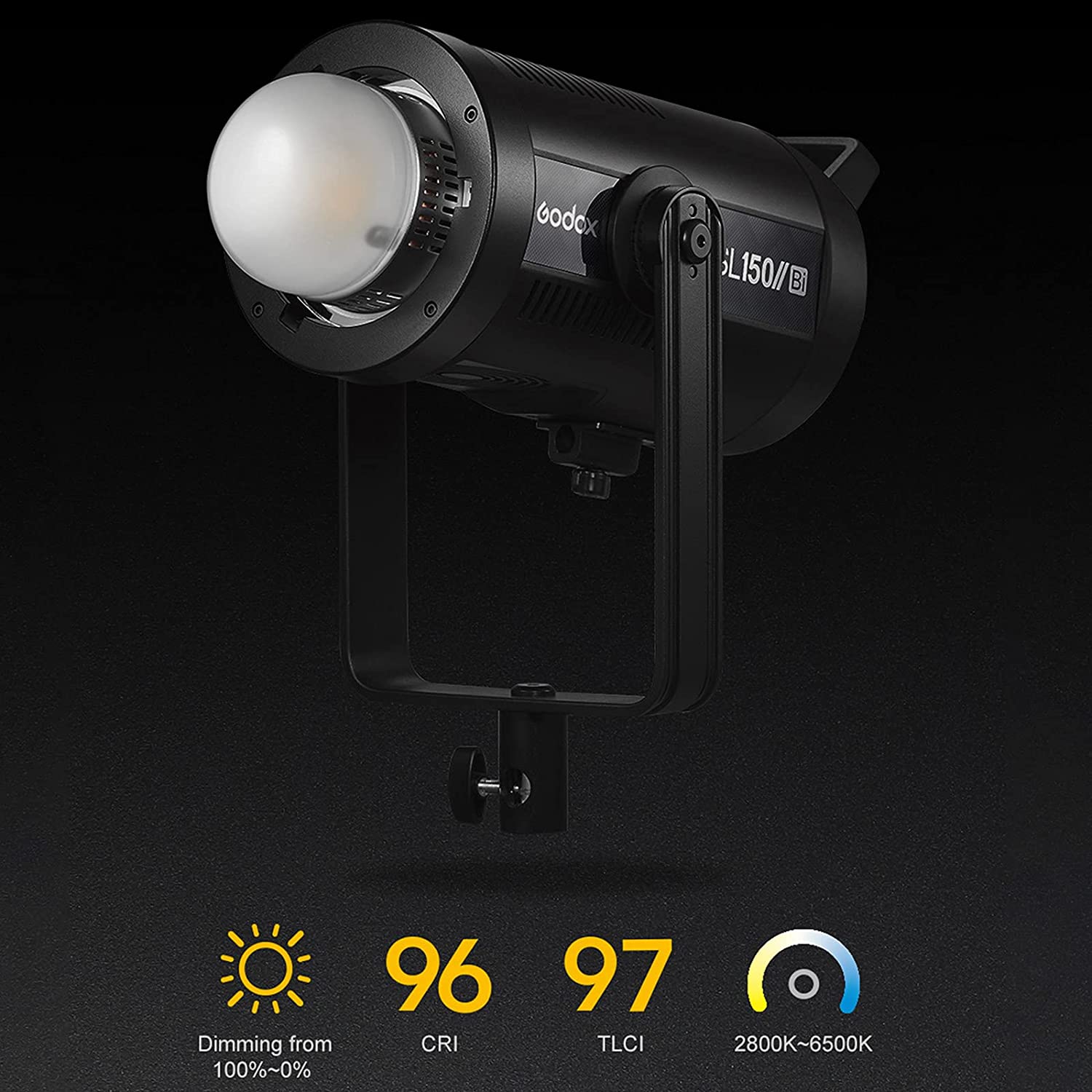 Godox CL10 RGB Ambient Light, 36000 Colors LED RGB Atmosphere Background  Light with 39 Special Light Effects, Studio Decorate Light with APP/Remote